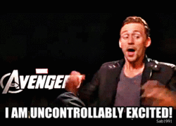 Tom Hiddleston Excited